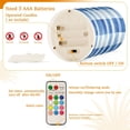 thumbnail image 5 of Yayeee Flameless Candles with Remote Flickering Battery Operated Multi Color Changing, Blue Plain, 5 of 7