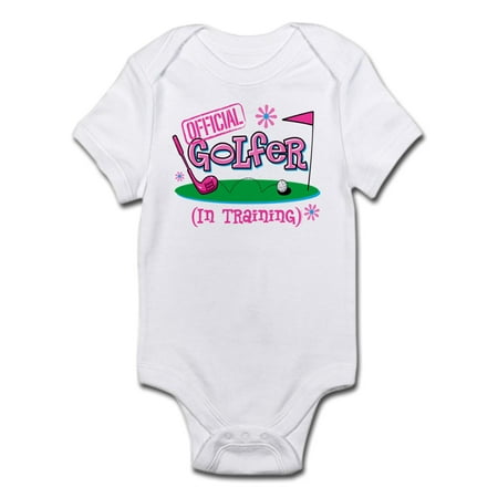 

CafePress - Girl Golfer In Training Infant Bodysuit - Baby Light Bodysuit
