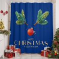 thumbnail image 2 of Pine Needles Red Xmas Ball Shower Curtains for Bathroom, Elk Deer Reindeer Blue Waterproof Fabric Shower Curtain for Bathroom Bathtub Decoration, Machine Washable, 54x"78", 2 of 9
