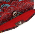 thumbnail image 3 of Estuche de lápiz Zulema brocado de seda Burdeos estuche rígido, 3 of 8