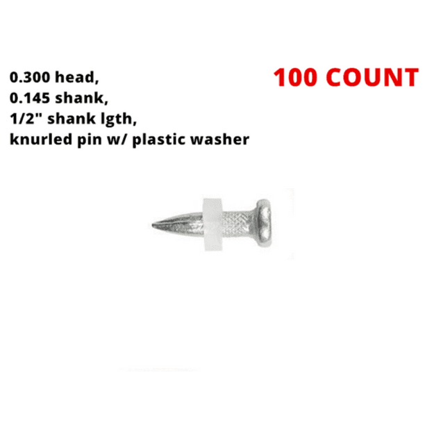 1/2" Drive Pins Fastening Track to Steel I Beam Attaching Metal Track