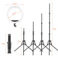 thumbnail image 2 of Lámpara de fotografía Andoer - Kit de anillo de luz RGB de 18 pulgadas con anillo de luz LED para selfie 2500K-8500K Botón táctil regulable / Control de aplicación + Soporte de luz de metal de 190 cm Meterk Lámpara de fotografía, 2 of 7