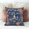 thumbnail image 3 of Wu Zetian Indoor/Outdoor Pillow in Navy Blue Orange 16x16, 3 of 4