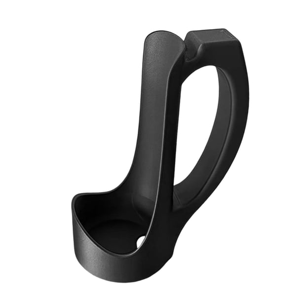 Porta latas delgado con asa, portátil, de fácil agarre, resistente y reutilizable. negro