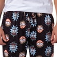 thumbnail image 4 of Rick and Morty Pajamas Men's Pixel Face 8 Bit Print Sleep Pajama Pants Lounge Bottoms, 4 of 6