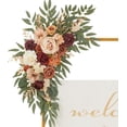 thumbnail image 4 of Ting's time Wedding Arch Flowers Set of 2 Flower Swag Arrangements Burnt Orange Wedding Welcome Signs Terracotta Flowers for Wedding Ceremony and Reception Backdrop, 4 of 6