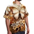 thumbnail image 2 of Butterfly Fission Diagram Men's Short Sleeve Printed Poplin Beach Shirts with Spread Collar - Casual Button Down Summer Tops for Unisex, 2 of 6