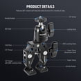 thumbnail image 6 of Neewer ST87 Super Clamp with Ballhead, Cold Shoe, Phone/Action Mount for Flat/Round Surfaces, Fits GoPro/DJI/iPhone 15 Pro Max, 6 of 8