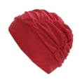 thumbnail image 6 of Unique Bargains 1 Pc Breathable Pleated Style Swimming Cap Red, 6 of 6