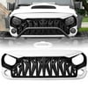 AMERICAN MODIFIED Shark Grille for 2007 to 2018 Jeep Models, White & Black