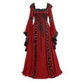 thumbnail image 1 of Huanglei Robe Vintage Médiévale Longue pour Femmes Robe Gothique pour Femmes, 1 of 3