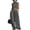 Gray, variant on Trendy Outfits for Women 2 Piece Sleeveless Turtleneck Tank Crop Top & Wide Leg Baggy Pants Set with Pockets (XL, Black)