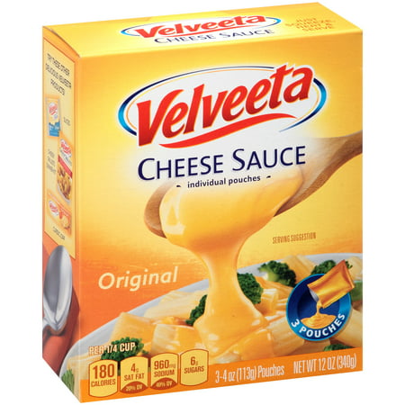 (2 Pack) Velveeta Original Cheese Sauce, 3 - 4 oz (Best Cashew Cheese Sauce)