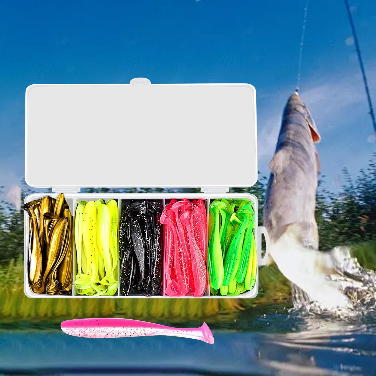 Wswqop 1pcs/pcs Soft Lure Bait Artificial Fishing Tool Silicone Freshwater Salt Water 7.5 cm