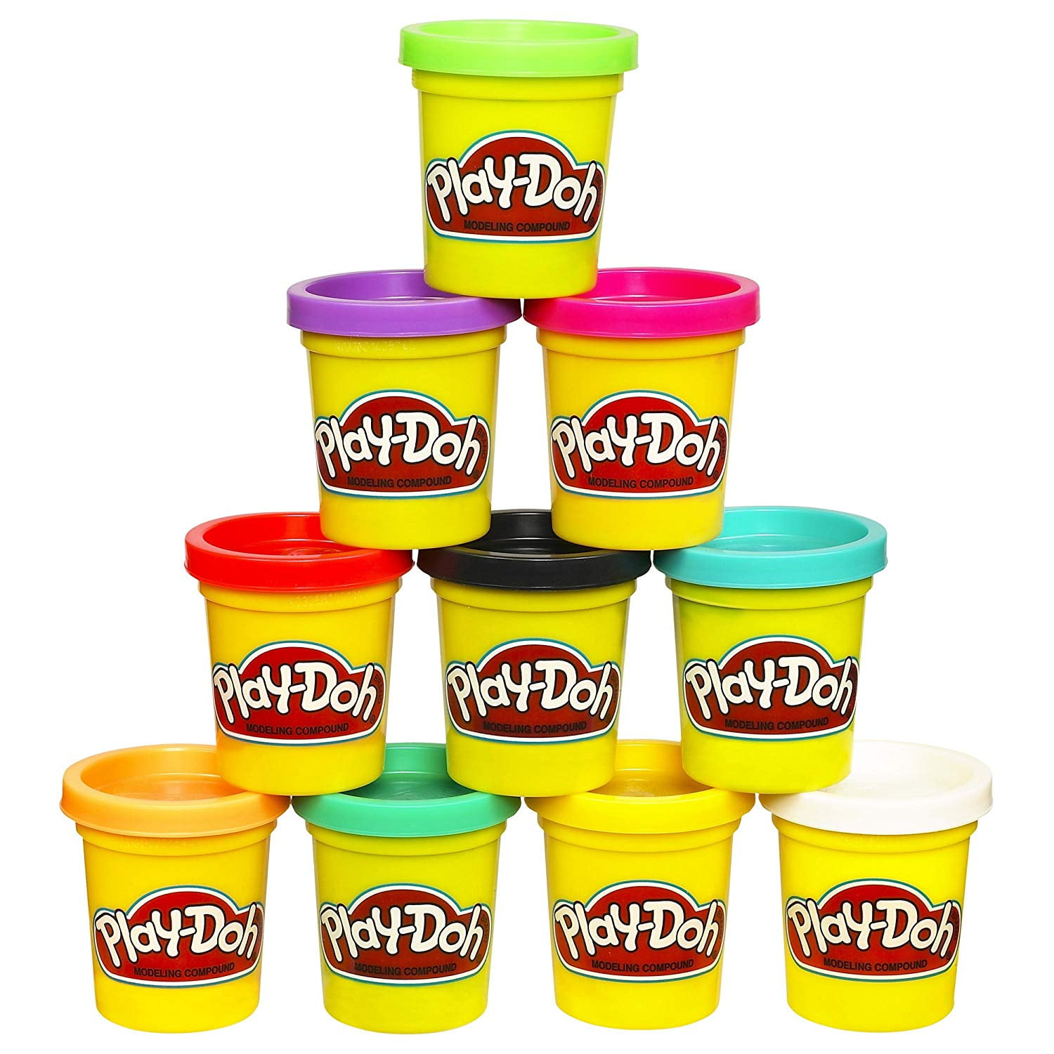 white play doh individual cans