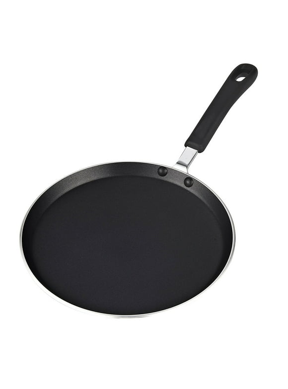 Cook N Home Crepe Pan Nonstick Dosa Pan, Tawa Pan for Roti Indian, Comal for Tortillas, Griddle Pan for Stove Top - 10.25 Inches
