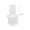 thumbnail image 2 of OFFIGAM 5-Pack White Plastic Hose Barb Reducer Fittings Threaded Barbed Reducing Connectors for Plumbing, 2 of 8
