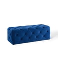 thumbnail image 2 of Modway Amour 48" Tufted Button Entryway Performance Velvet Bench in Navy, 2 of 9