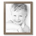 thumbnail image 2 of ArtToFrames 19" x 22" Aged White Gold Picture Frame, 19x22 inch Silver Wood Poster Frame (WOM-2036),  Pack, 2 of 7