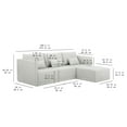 thumbnail image 6 of Beautiful Drew Modular Sectional Sofa with Ottoman by Drew Barrymore, Porcini Taupe, 6 of 14