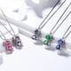 thumbnail image 2 of Juwaliy Collar de Gato de Plata de Ley 925 con Dije de Cristal y Arcoíris, Collares de Topacio Místico, Joyería para Mujer, Hija, Esposa, Madre, Regalo de Cumpleaños de Navidad, 2 of 7