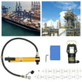 thumbnail image 3 of Hydraulic Crimper Tool, 20T Force Steel Crimper with 12 Dies, 180° Rotating Head for Electrical Repairs, 3 of 19