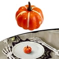 thumbnail image 3 of 1 Pc Artificial Pumpkins Fall Decorations, Fake Pumpkins for Crafts, Table Centerpiece Indoor Mantel, Thanksgiving Harvest Autumn Decor, 1.96 x 1.37 Inch, 3 of 8