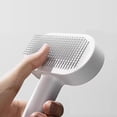 thumbnail image 4 of Pet Deshedding Brush, Pet Removal Brush, Dog Deshedding Brush, 5inHandle, White Plastic, Paw Print, Short Cat Brush, Dog Grooming Tools, Detangling Brush, 1 Pc, 4 of 6