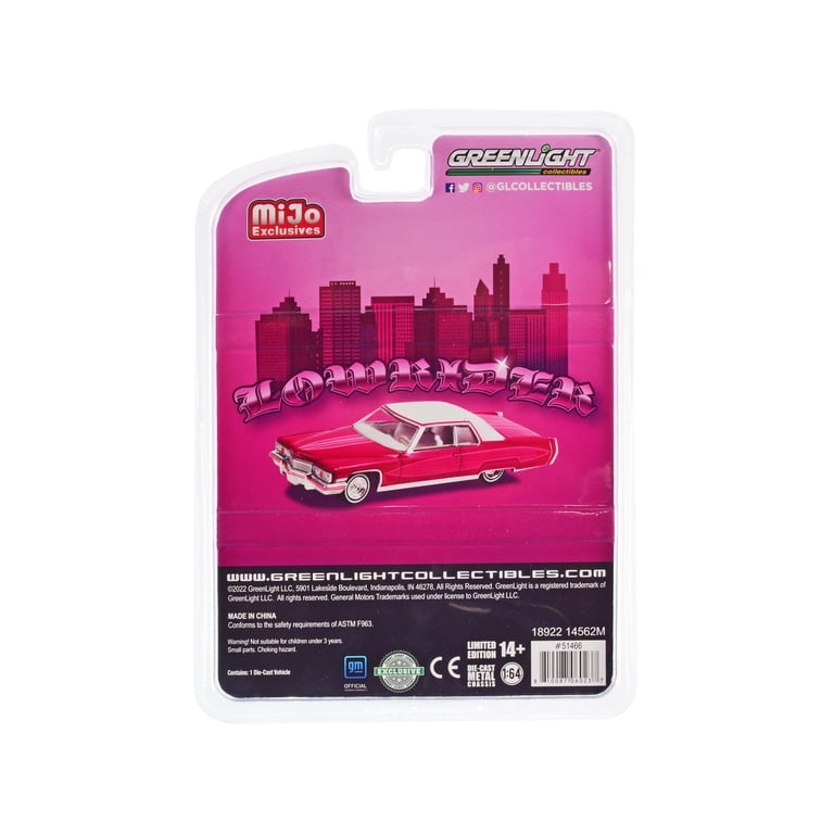 Greenlight 51466 1973 Cadillac Coupe Deville Lowrider Pink