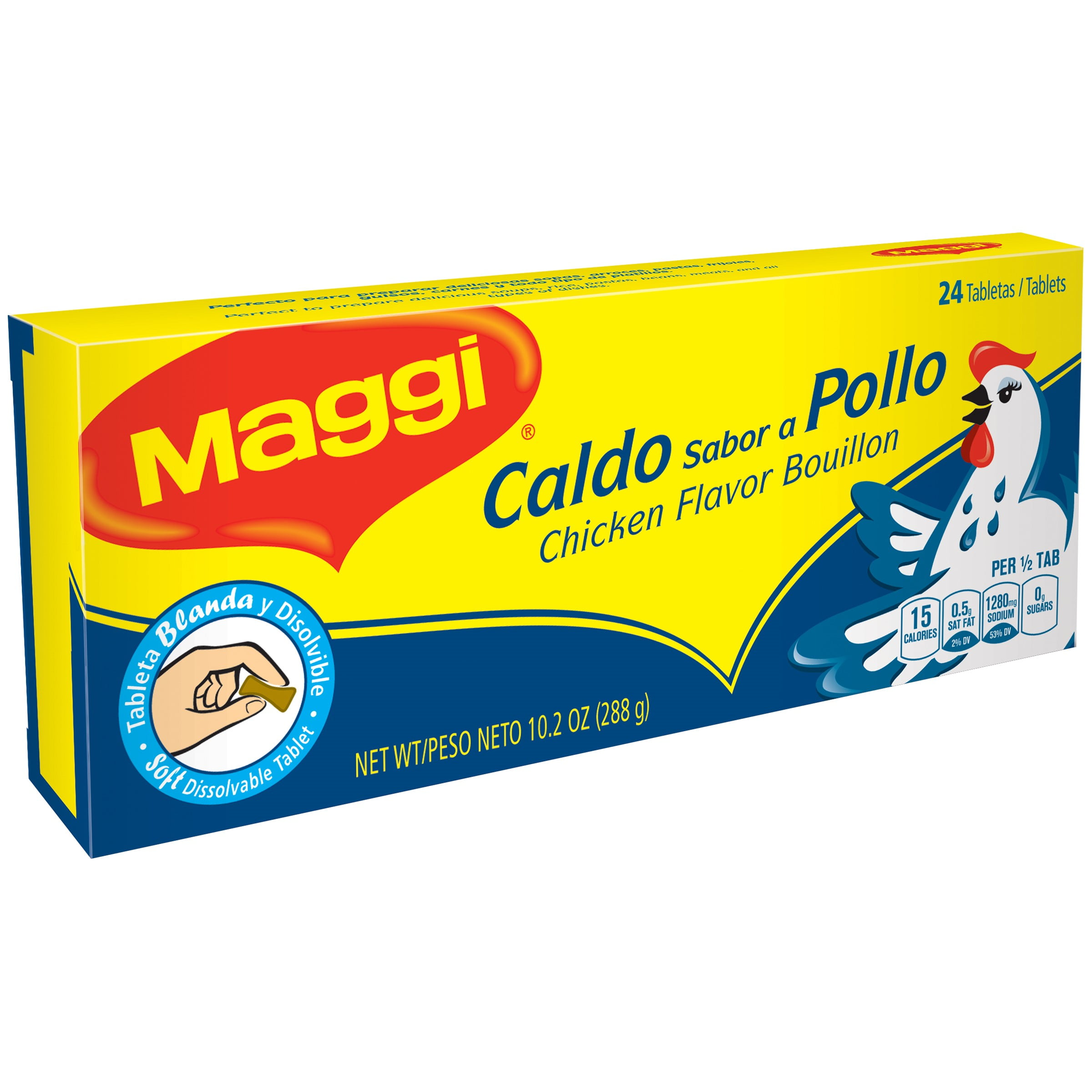 MAGGI Chicken Flavor Bouillon Tablets 10.2 oz. Box