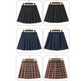 thumbnail image 5 of SILVERCELL 4-14T Girls Pleated Mini Skirts With Lining Shorts, Teens Girl Back To School Uniform Skirts Tennis Skater Skorts, 5 of 8