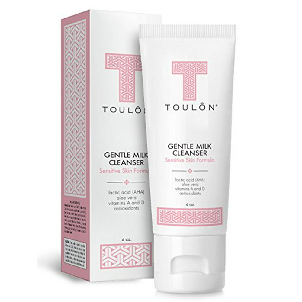 Gentle Milk Cleanser Face Wash for Dry & Sensitive Skin; Mild Facial