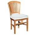 thumbnail image 3 of Teak Wood Orleans Outdoor Patio Dining Side Chair, A-Grade Teak Wood, 3 of 4