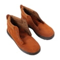 thumbnail image 3 of Zapatos de seguridad a prueba de golpes y perforaciones para hombre, zapatos de trabajo con punta de acero de gamuza suave y piel de vaca para construcción y soldadura, 42 marrón claro, 3 of 15