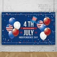 thumbnail image 6 of Utoimkio 4th of July Banner Decorations Outdoor National Independence Day Yard Sign Patriotic Hanging Decor USA Party Supplies Holiday Backdrop for Balcony Garden,71"x43", 6 of 7