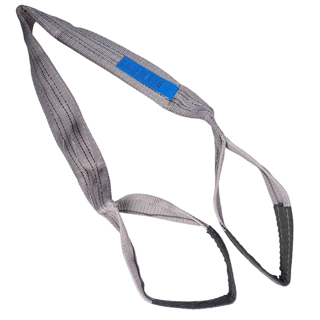 4T Thickened Web Lifting PES Material 100mm Width Grey Color High Strength 4:1 Safety Factor Easy Fixing Carrying Widely in Ship Machinery Port