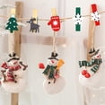 thumbnail image 3 of Clips de madera de Navidad para decoración de fiesta de año nuevo, Clip de pared de fotos, adornos de Navidad DIY, decoraciones para el hogar, árbol de Navidad, 10 piezas, 3 of 4
