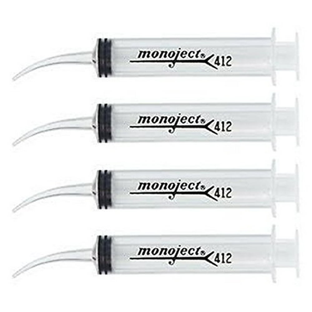 Monoject 3072331 Curved Tip Syringe, 12 mL, 0.5" Height, 0.5" Wide, 4