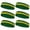 Green / Yellow / Green, variant on Couver Sports Terry Cloth 2 Colors Stripes Head Sweatband - 6 Pieces Pack (Blue / Golden Yellow)