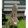 thumbnail image 4 of EMSCO Group Statue de Lion Gardien – Aspect Grès Naturel – en Résine – Léger – 28” de Hauteur, 4 of 5