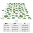 thumbnail image 3 of Salouo Frogs And Tropical Leaves Print Bed Blankets,Flannel Blanket Comfortable Air Conditioning Blanket Lightweight Blanket for Sofa Bed Travel & Couch -60"x50", 3 of 8