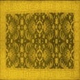 thumbnail image 1 of Ahgly Company Indoor Square Oriental Yellow Traditional Area Rugs, 7' Square, 1 of 4