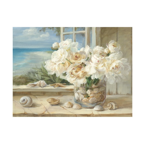 Trademark Fine Art Danhui Nai By The Sea Painting Canvas Wall Art - 18x24