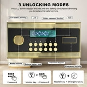 Riflevault 3 Cub Fireproof Safe with LCD Screen and Hidden Password Function, Large Safe with Fireproof Bag