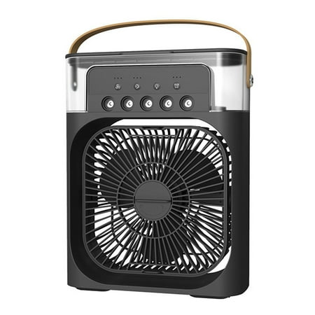 

Portable Air Conditioner Personal Desktop 5-Hole Spray Air Cooing Rechargeable Quiet Table Fan Office Bedroom-C