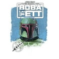 thumbnail image 2 of Men's Star Wars: The Book of Boba Fett Watercolor Logo Graphic Tee White Small, 2 of 5