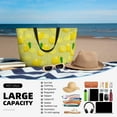 thumbnail image 5 of Gaeub Bright Lemons Beach Travel Bag, Multi-Pocket Beach Bag, Summer Vacation Bag, Beach Essentials Tote, 5 of 7