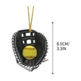 thumbnail image 3 of YFGEFTR Personalized Softball Gloves Ornament, Softball Custom Name Ornament, Softball Glove Flat Ornament, Handcrafted Holiday Decoration, Sport Collection, 3 of 3