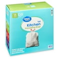 Great Value Tall Kitchen Trash Bags 13 Gallon, 120 Bags, Drawstring