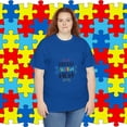 thumbnail image 4 of Proud Autism Mom Autism Awareness Unisex Heavy Cotton T-shirt, 4 of 5